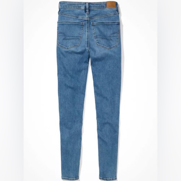 NWT AMERICAN EAGLE Next Level Stretch Super High Rise Denim Jeggings Sz 2P $40 - Picture 4 of 4